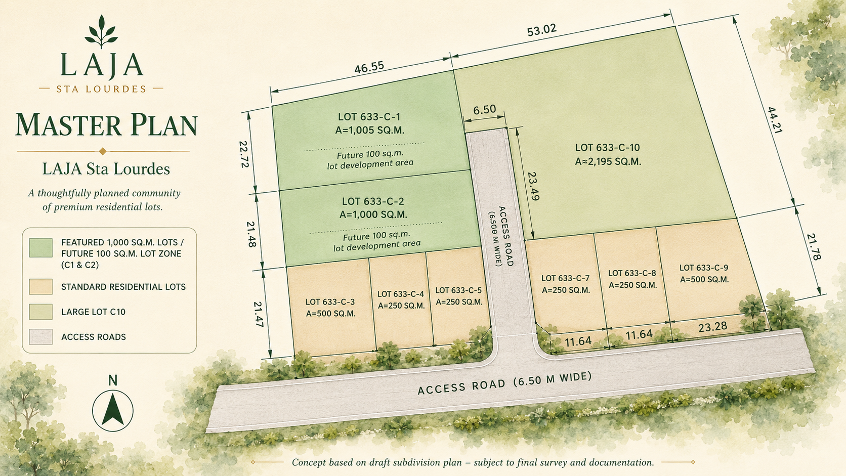 LAJA Sta Lourdes draft subdivision master plan